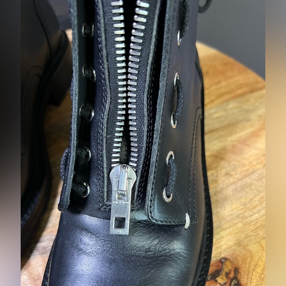 Rag & Bone Cannon Boot In Black Size: EU36 (US6) Zipper Detail - Picture 10 of 12